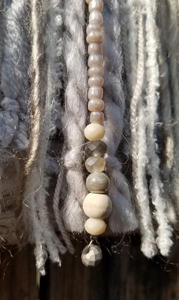 gray + white + cream + Howlite small dream catcher (sku224) picture