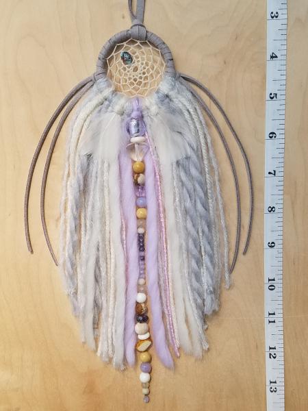 lavender + purple + blue + gray + cream dream catcher (sku382) picture