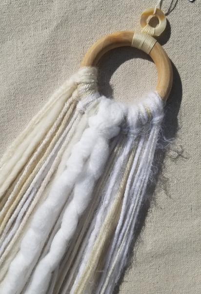 white + cream minimalist dream catcher (sku 187) picture