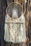 Quan Yin Buddhist dream catcher with genuine crystals (sku135)