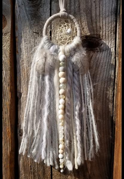 gray + white + cream + Howlite small dream catcher (sku222) picture