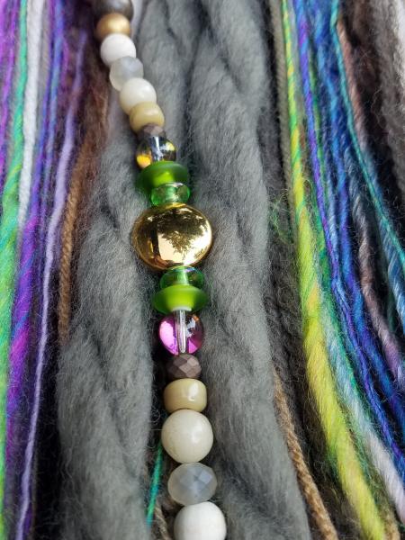 peacock feathers + Abalone + purple + EXTRA large dream catcher (sku204) picture