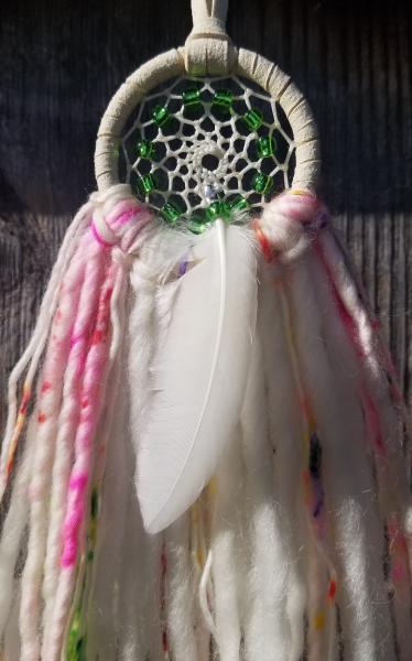 bright + soft + colorful green dream catcher (sku358) picture