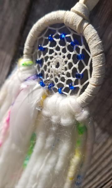 bright + soft + colorful cobalt blue dream catcher (sku356) picture