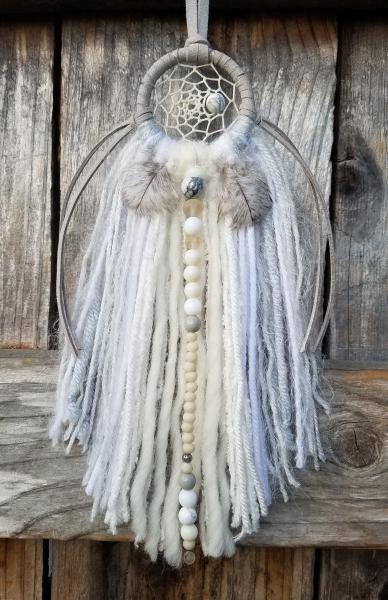 gray + white + cream + Howlite small dream catcher (sku223) picture