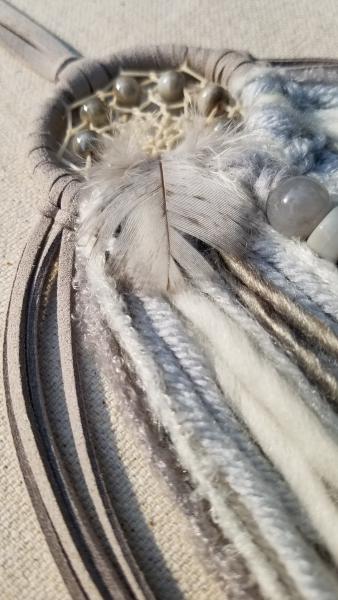 gray + white + cream + Howlite small dream catcher (sku224) picture