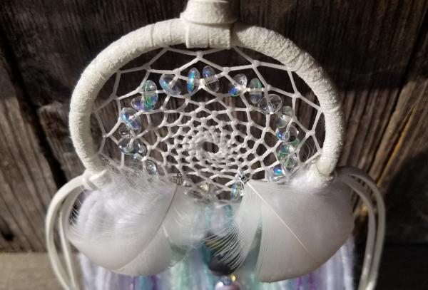 rainbow + AB crystals + white dream catcher (sku514) picture