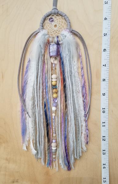 lavender + purple + blue + gray + cream dream catcher (sku383) picture