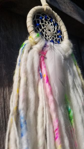 bright + soft + colorful cobalt blue dream catcher (sku356) picture