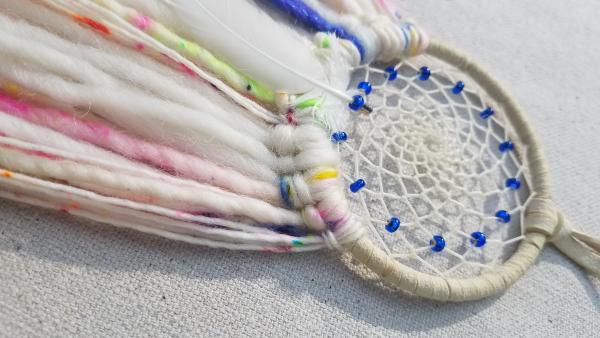 bright + soft + colorful cobalt blue dream catcher (sku359) picture