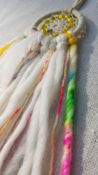 bright + soft + colorful yellow dream catcher (sku354) picture