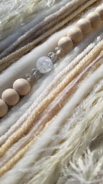 cream + genuine crystals dream catcher (sku526) picture