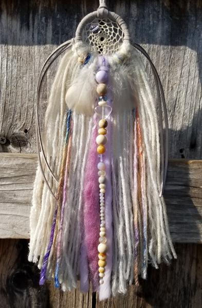 lavender + purple + blue + gray + cream dream catcher (sku381) picture