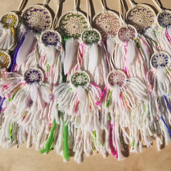 bright + soft + colorful yellow dream catcher (sku354) picture