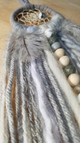 gray + white + cream + Howlite small dream catcher (sku222) picture