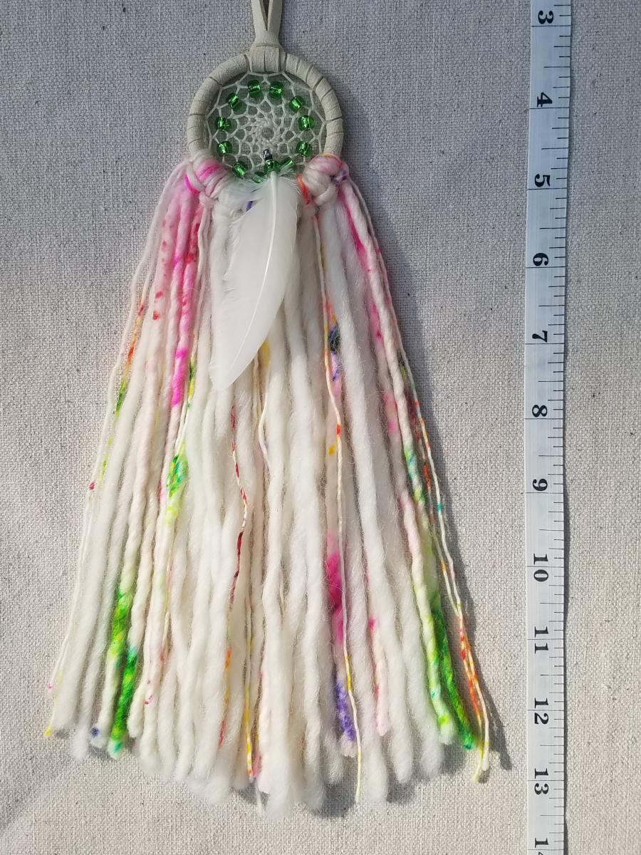 bright + soft + colorful green dream catcher (sku358) picture