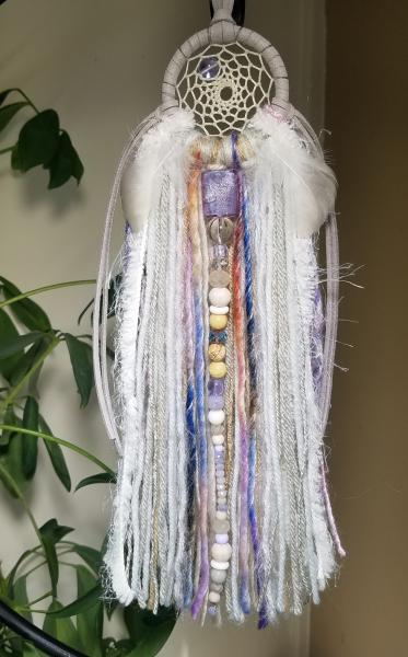 lavender + purple + blue + gray + cream dream catcher (sku383) picture