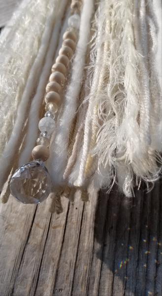 cream + genuine crystals dream catcher (sku526) picture