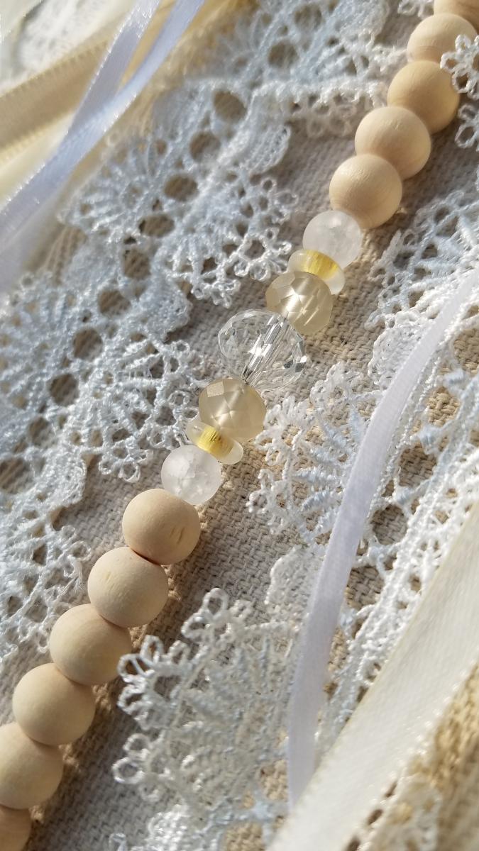 white lace + gold fox + genuine crystals dream catcher (sku531, 532) picture