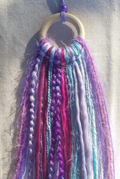 colorful purple + teal + magenta + maroon minimalist dream catcher (sku282) picture