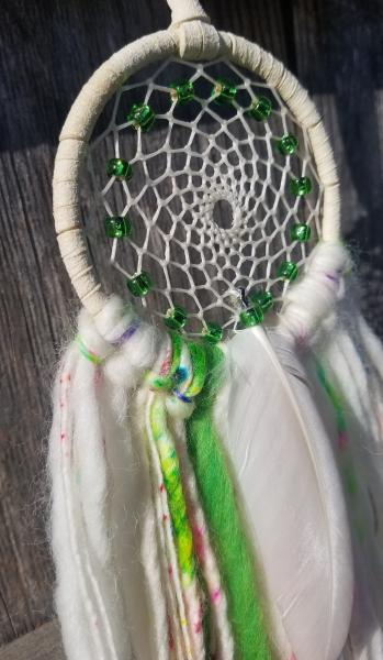 bright + soft + colorful green dream catcher (sku362) picture