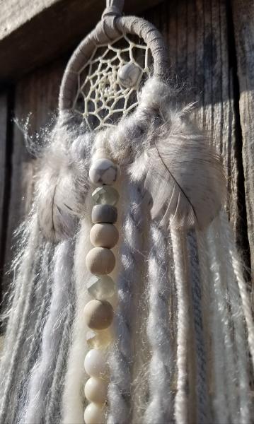 gray + white + cream + Howlite small dream catcher (sku222) picture