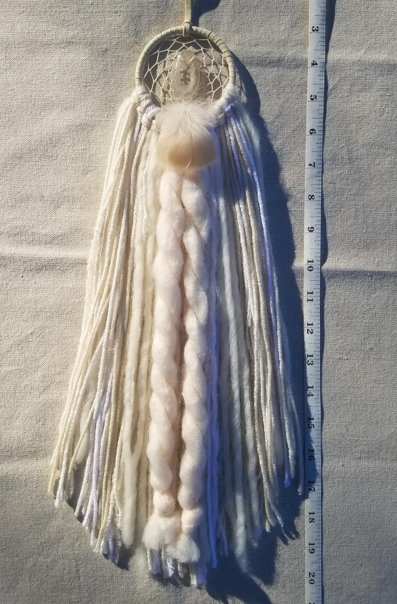 geode slice + cream dream catcher (sku385) picture
