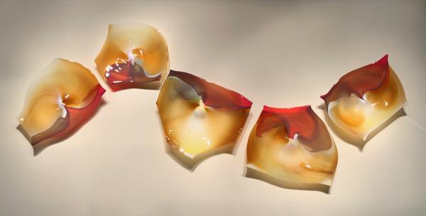 Blown glass wall group