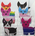 Boston Terrier Pride Vinyl Sticker Set