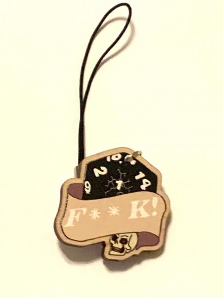 Black D&D Dice phone Charm picture