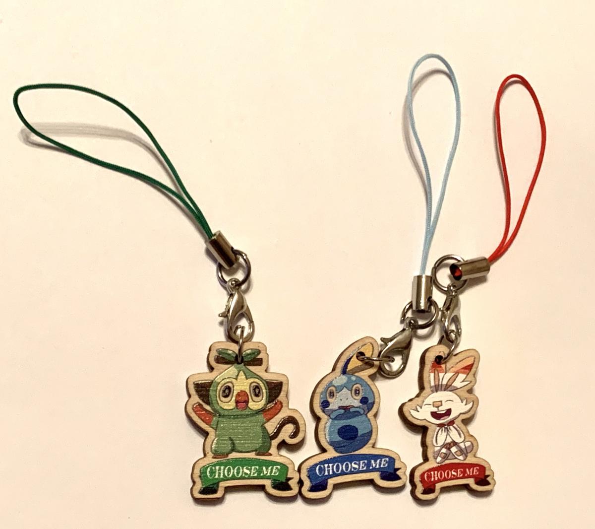 Galar Starter Pokemon Phone Charms picture