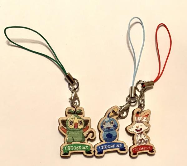 Galar Starter Pokemon Phone Charms picture