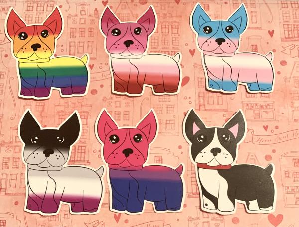 Boston Terrier Pride Vinyl Sticker Set picture