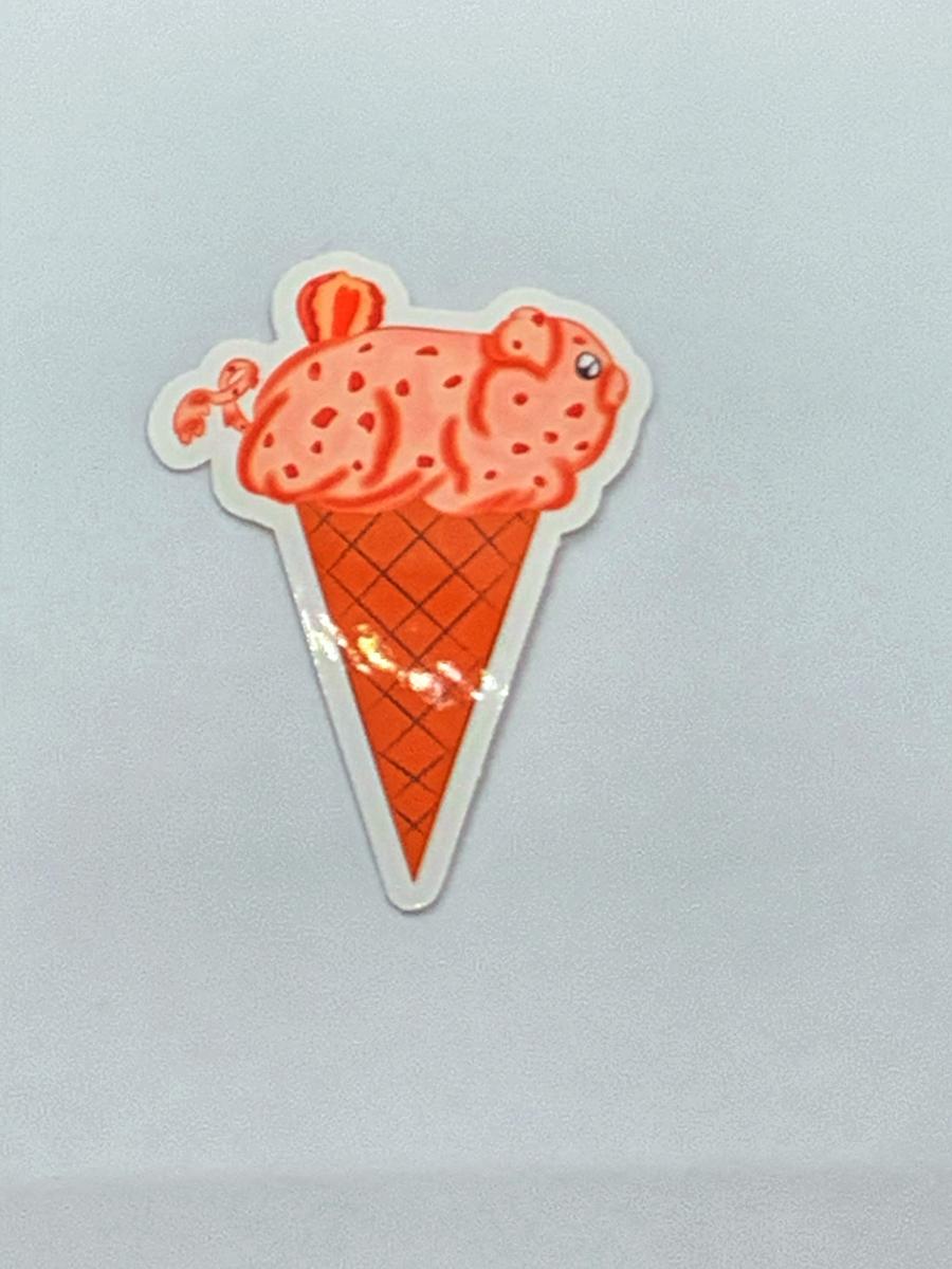 Vinyl Animal Ice Cream Stickers picture