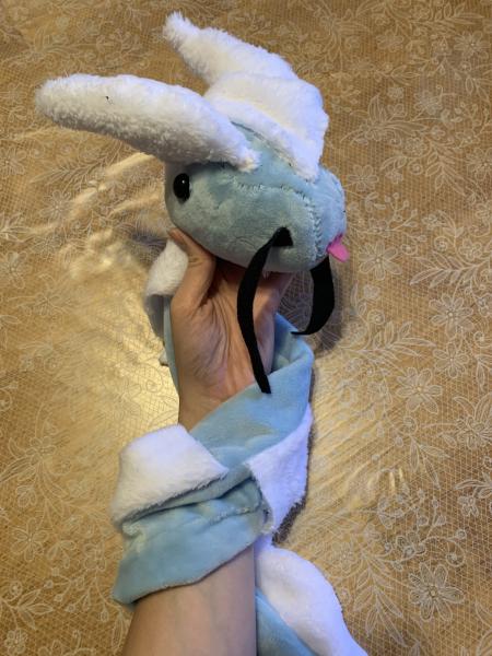 Light blue shoulder buddy dragon picture