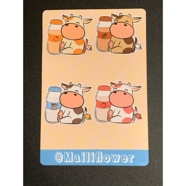 Harvest Moon Cow Sticker Sheet