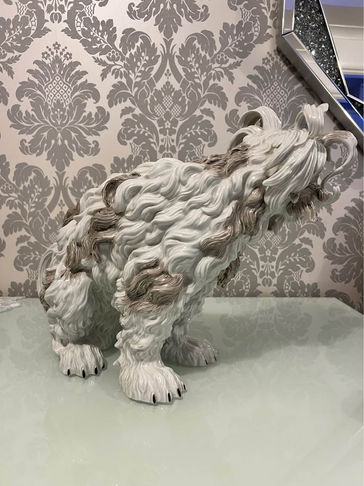 Porcelain Figurine Model Of Bolognese Dog picture