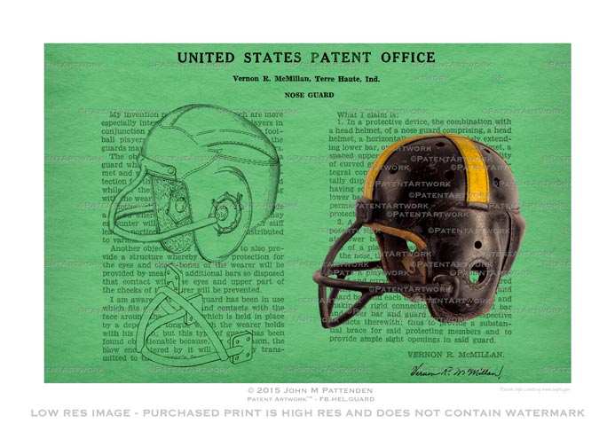 Football Helmet with Nose Guard picture