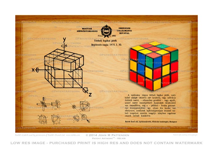 Rubik Cube - Hungarian picture