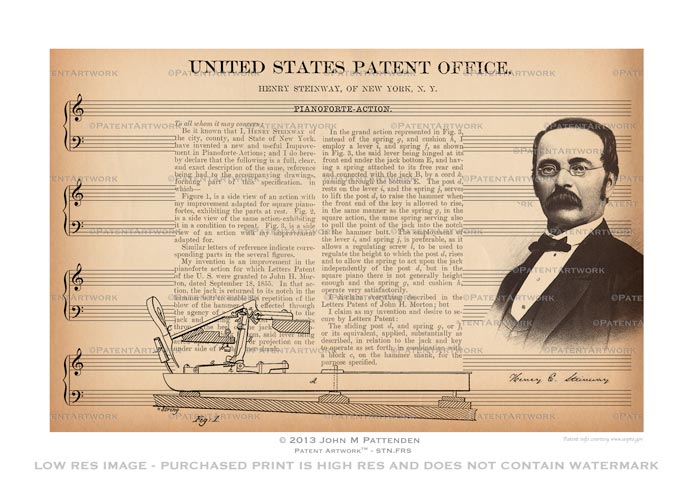 Steinway - First Patent picture