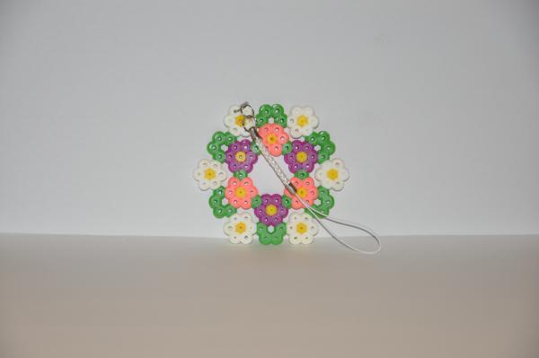 Hexagon Perler Bead Keychains picture