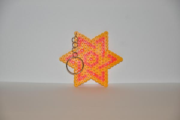 Star Perler Bead Keychains