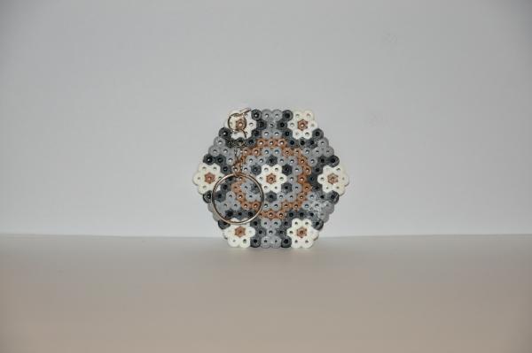 Hexagon Perler Bead Keychains