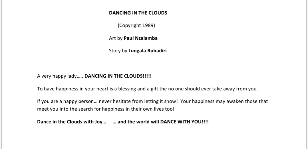 DANCING IN THE CLOUDS picture