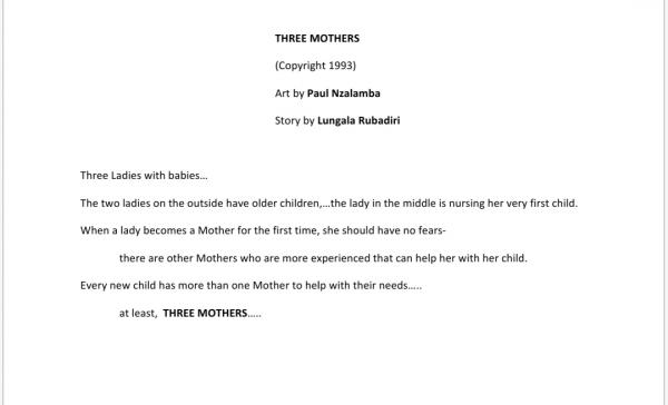 THREE MOTHERS picture