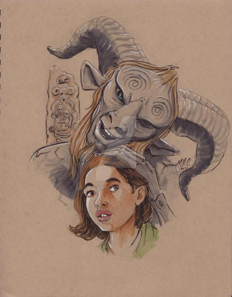 Pan's Labyrinth Faun and Ofelia picture