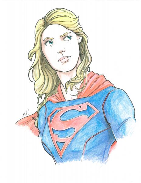 8.5x11 Supergirl