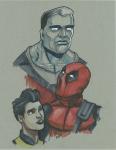 8.5x11 Deadpool trio