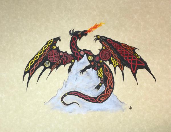 Celtic Dragon - Fire