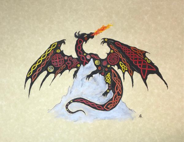 Celtic Dragon - Fire